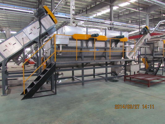 CE Plastik Geri Dönüşüm Kırıcı, 2000kg / H PET Şişe Geri Dönüşüm Hattı