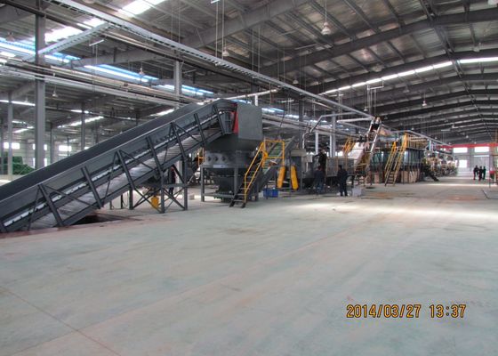 2000kg / h Atık PET Şişe Plastik Geri Dönüşüm Makinası hattı