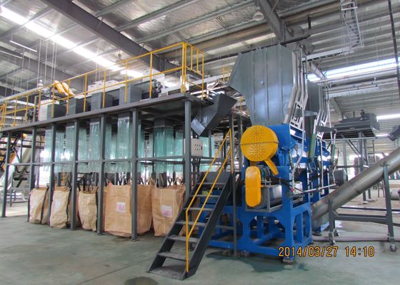 2000kg / h Atık PET Şişe Plastik Geri Dönüşüm Makinası hattı
