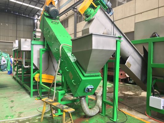 300kg / h, 500kg / h, 1000kg / h HDPE şişeler kırma ve çamaşır makinesi