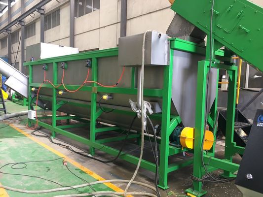 300kg / h, 500kg / h, 1000kg / h HDPE şişeler kırma ve çamaşır makinesi