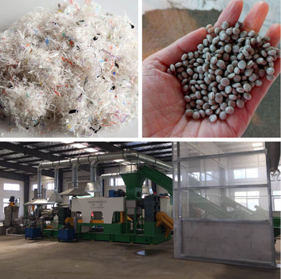 PP Rafya Torbası Granül Plastik Geri Dönüşüm Makinası Hattı 380V 50HZ
