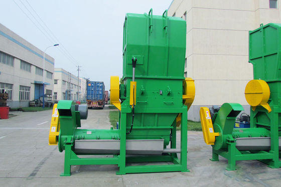 Giriş 1000 * 900 55kw sarılı film Plastik Kırma Makinesi