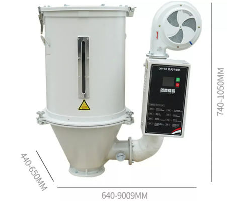 PP PE granülleri için hazneli kurutucu, kapasite 25kg ~ 500kg / h