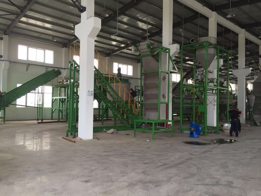 1000kg / h PET geri dönüşüm makinesi / pet şişe geri dönüşüm tesisi / pet pul yıkama hattı