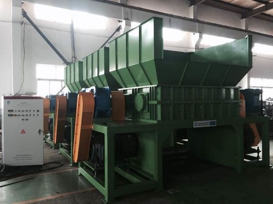 15ton / h Çöp Filmleri Çift Şaftlı Parçalama Makinesi