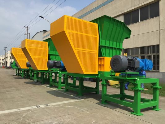38 Bıçaklı 18.5kw Plastik Tamburlu Parçalayıcı, Çift Şaftlı Parçalayıcı Düşük Gürültü