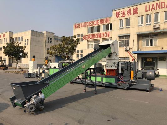 PE PP Granül Yapma Makinesi, 198mm Plastik Peletleme Makinesi