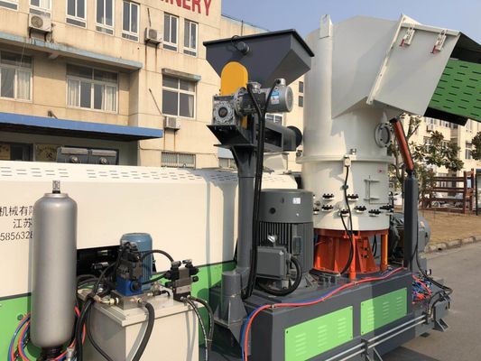 PE PP Granül Yapma Makinesi, 198mm Plastik Peletleme Makinesi
